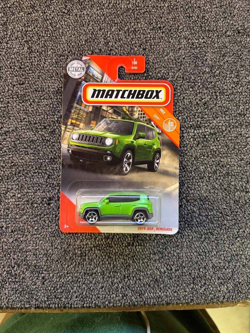 Matchbox 2019 Jeep Renegade MBX City Green Diecast Car 1/100